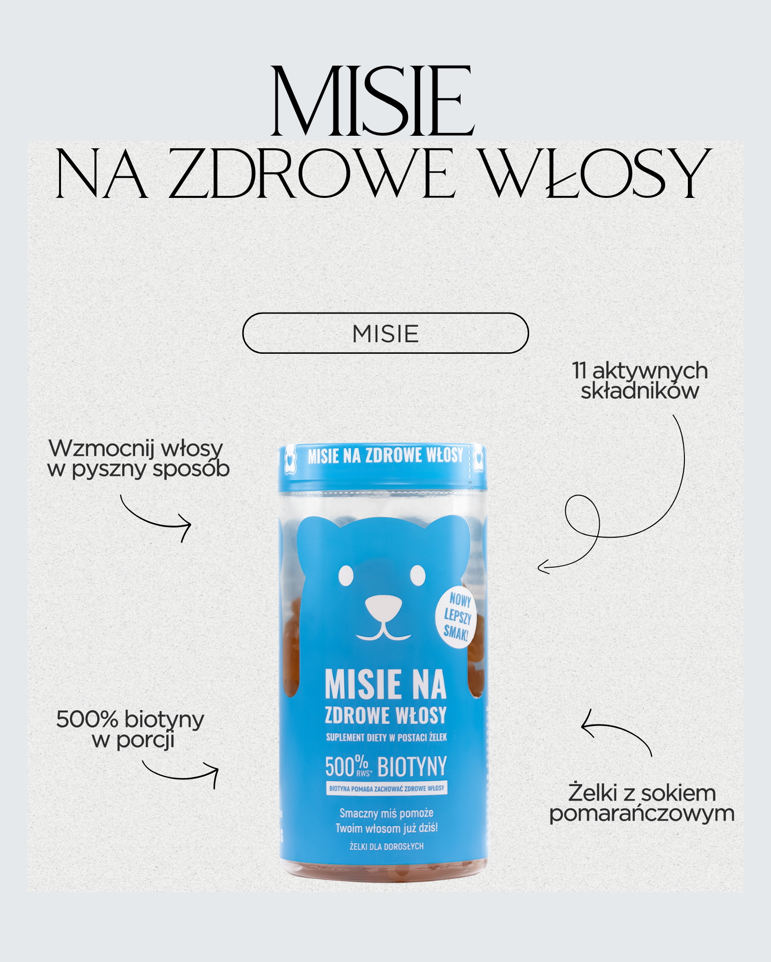 Teddybären für gesundes Haar