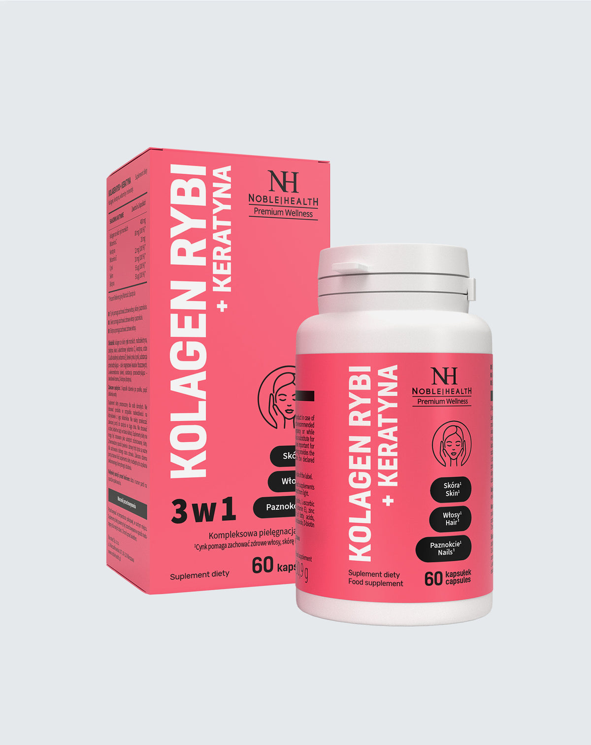 Fischkollagen + Keratin – 3 in 1: Haut, Haare, Nägel