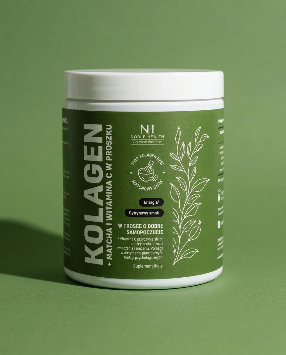 Kollagen + Matcha und Vitamin C-Pulver – dem Wohlbefinden zuliebe